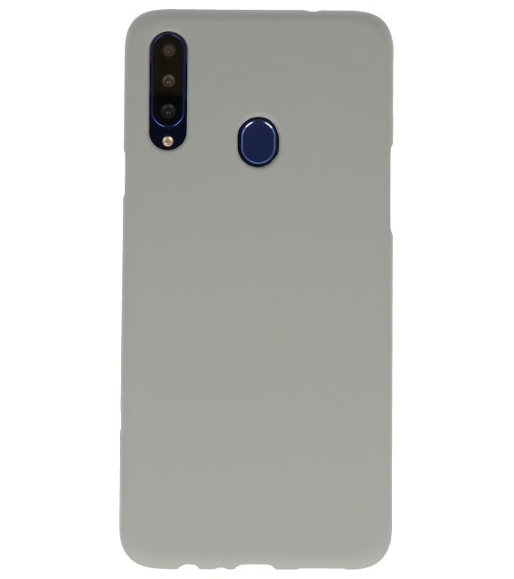 Farbe TPU Fall für Samsung Galaxy A20s grau