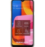 Farve TPU taske til Samsung Galaxy A20s grå