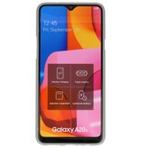 Custodia in TPU a colori per Samsung Galaxy A20s grigia