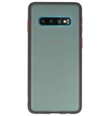 Étui rigide à combinaison de couleurs pour Galaxy S10 Noir