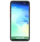 Étui rigide à combinaison de couleurs pour Galaxy S10 Noir