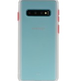 Combinación de colores Estuche rígido para Galaxy S10 Transparente