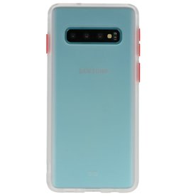 Farvekombination Hård taske til Galaxy S10 Transparent