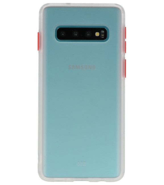 Combinación de colores Estuche rígido para Galaxy S10 Transparente