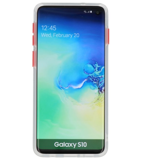 Combinación de colores Estuche rígido para Galaxy S10 Transparente