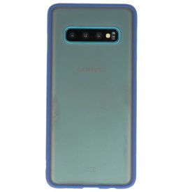 Combinación de colores Estuche rígido para Galaxy S10 Azul