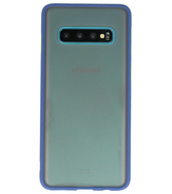 Combinación de colores Estuche rígido para Galaxy S10 Azul