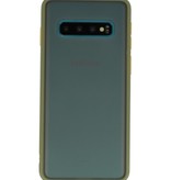 Color combination Hard Case for Galaxy S10 Green