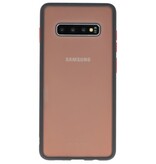 Étui rigide à combinaison de couleurs pour Galaxy S10 Plus Noir