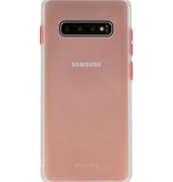 Combinación de colores Estuche rígido para Galaxy S10 Plus Transparente