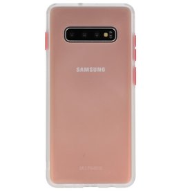 Combinación de colores Estuche rígido para Galaxy S10 Plus Transparente