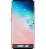 Étui rigide à combinaison de couleurs pour Galaxy S10 Plus Transparent