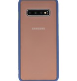 Combinación de colores Estuche rígido para Galaxy S10 Plus Azul