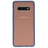 Combinación de colores Estuche rígido para Galaxy S10 Plus Azul