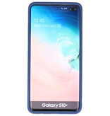 Combinazione di colori Custodia rigida per Galaxy S10 Plus blu