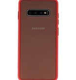 Combinazione di colori Custodia rigida per Galaxy S10 Plus rosso