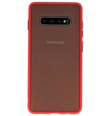 Combinazione di colori Custodia rigida per Galaxy S10 Plus rosso