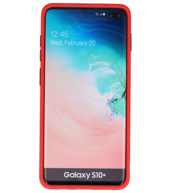 Combinazione di colori Custodia rigida per Galaxy S10 Plus rosso