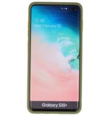 Color combination Hard Case for Galaxy S10 Plus Green