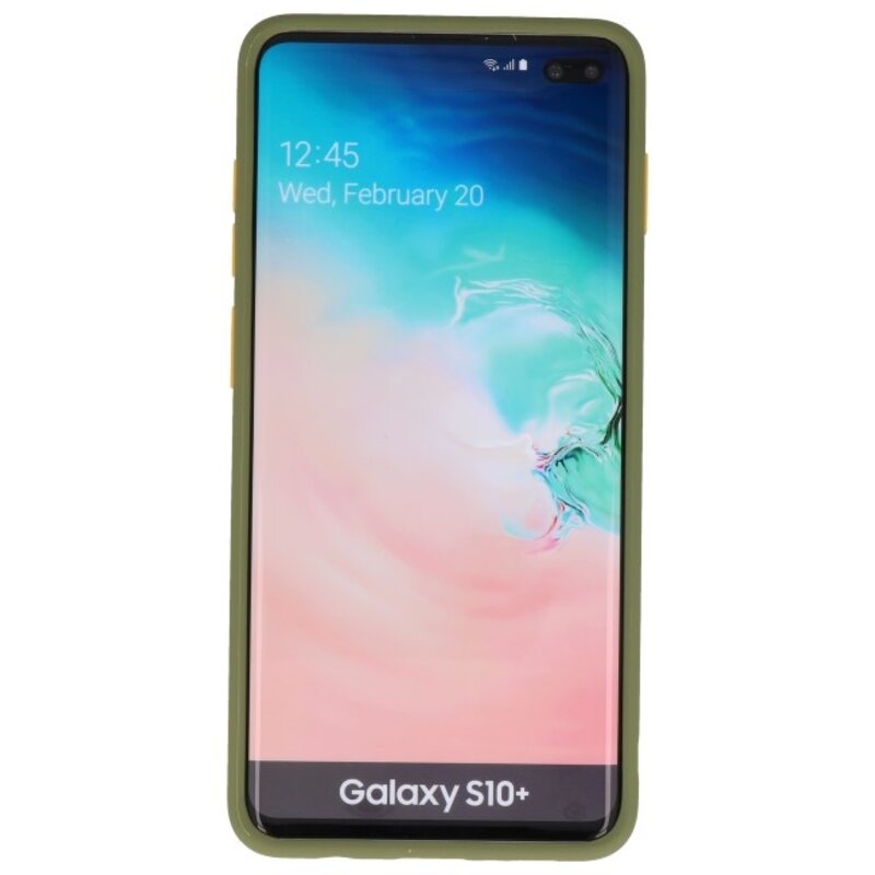 Kleurcombinatie Hard Case voor Galaxy S10 Plus Groen