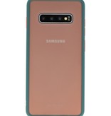 Color combination Hard Case for Galaxy S10 Plus Dark Green