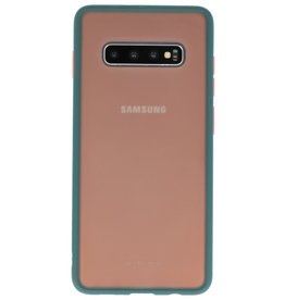 Color combination Hard Case for Galaxy S10 Plus Dark Green
