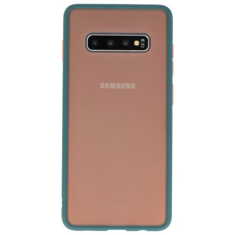 Kleurcombinatie Hard Case voor Galaxy S10 Plus Donker Groen