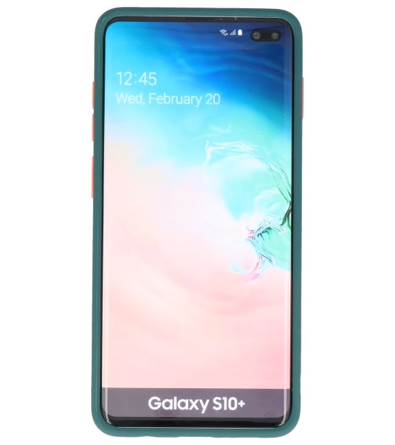 Farbkombination Hard Case für Galaxy S10 Plus Dunkelgrün