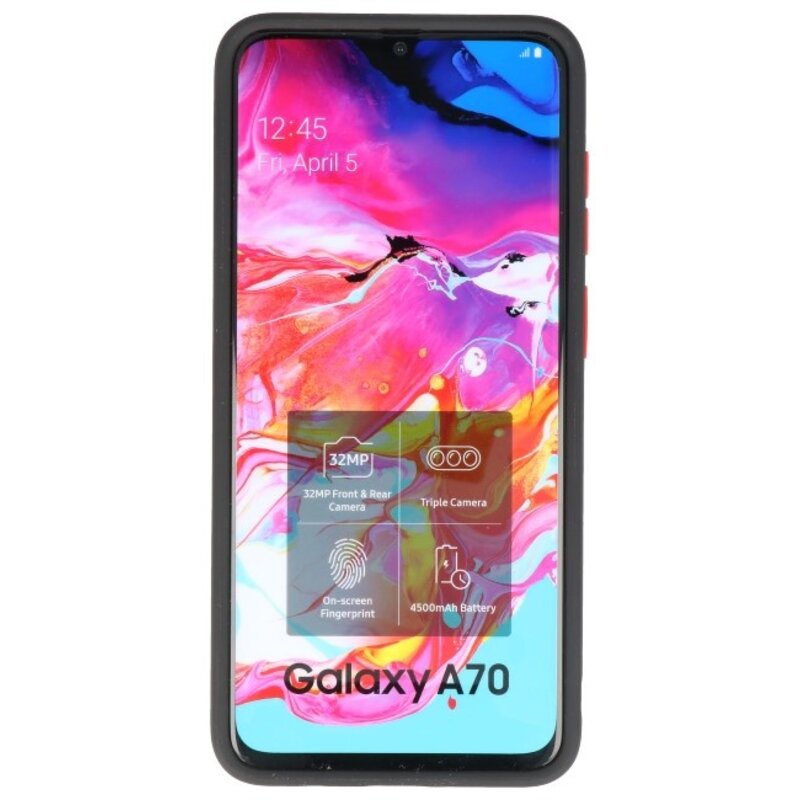 Farbkombination Hard Case für Galaxy A70 Schwarz