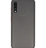 Étui rigide à combinaison de couleurs pour Galaxy A70 Noir