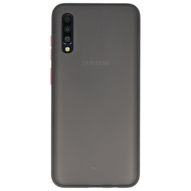 Étui rigide à combinaison de couleurs pour Galaxy A70 Noir