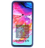 Color combination Hard Case for Galaxy A70 Blue