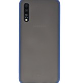Étui rigide à combinaison de couleurs pour Galaxy A70 Blue