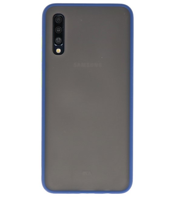Combinación de colores Estuche rígido para Galaxy A70 Azul