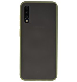 Combinazione di colori Custodia rigida per Galaxy A70 verde