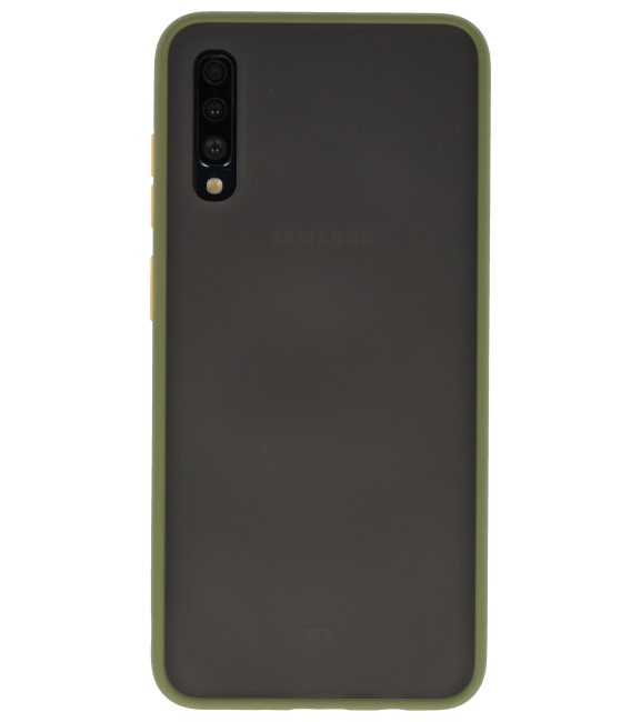 Combinazione di colori Custodia rigida per Galaxy A70 verde