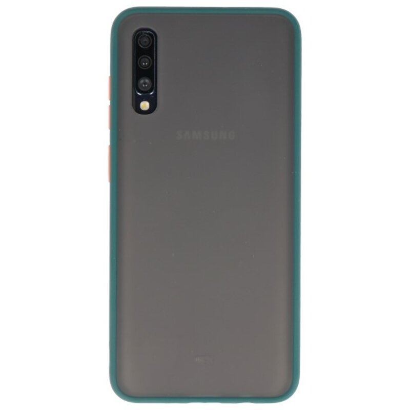 Color combination Hard Case for Galaxy A70 Dark Green