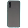 Combinación de colores Estuche rígido para Galaxy A70 Verde oscuro