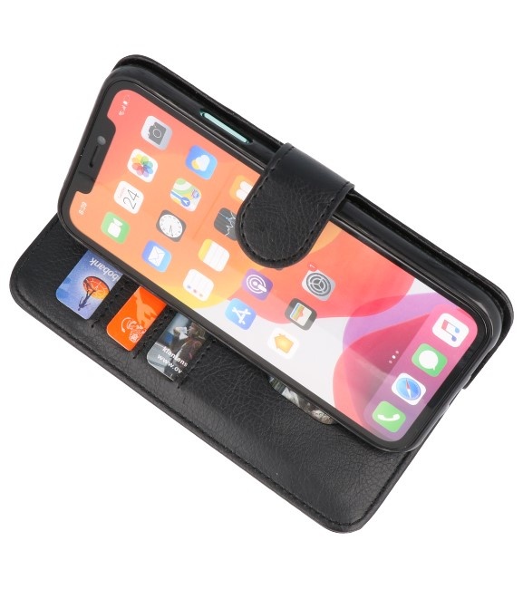 Bookstyle Wallet Cases Hoes voor iPhone 11 Zwart