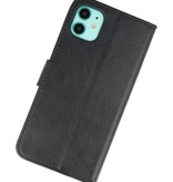 Bookstyle Wallet Cases Cover für iPhone 11 Schwarz