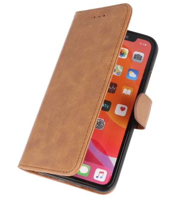 Cover a portafoglio per iPhone 11 marrone