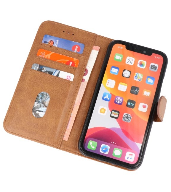 Bookstyle Wallet Cases Cover für iPhone 11 Braun