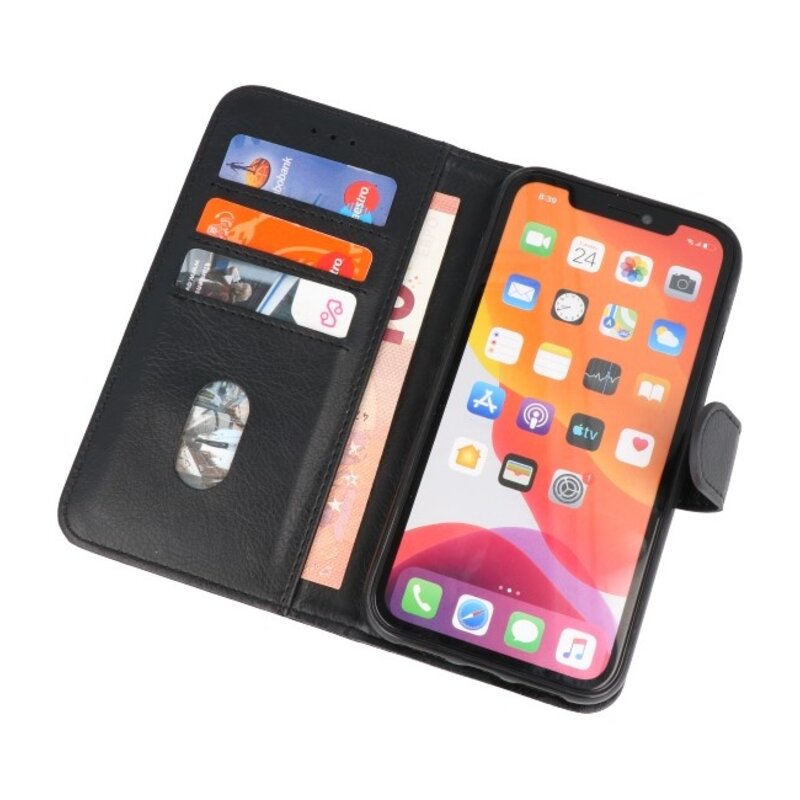 Bookstyle Wallet Cases Cover für iPhone 11 Pro Schwarz