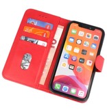 Étuis de portefeuille Bookstyle Cover pour iPhone 11 Pro Red