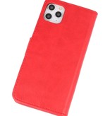 Étuis de portefeuille Bookstyle Cover pour iPhone 11 Pro Red