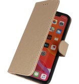 Bookstyle Wallet Cases Hoes voor iPhone 11 Pro Goud