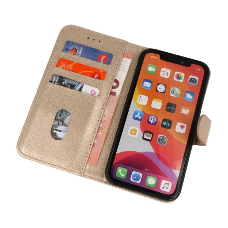 Bookstyle Wallet Cases Cover für das iPhone 11 Pro Gold