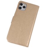 Bookstyle Wallet Cases Cover für das iPhone 11 Pro Gold