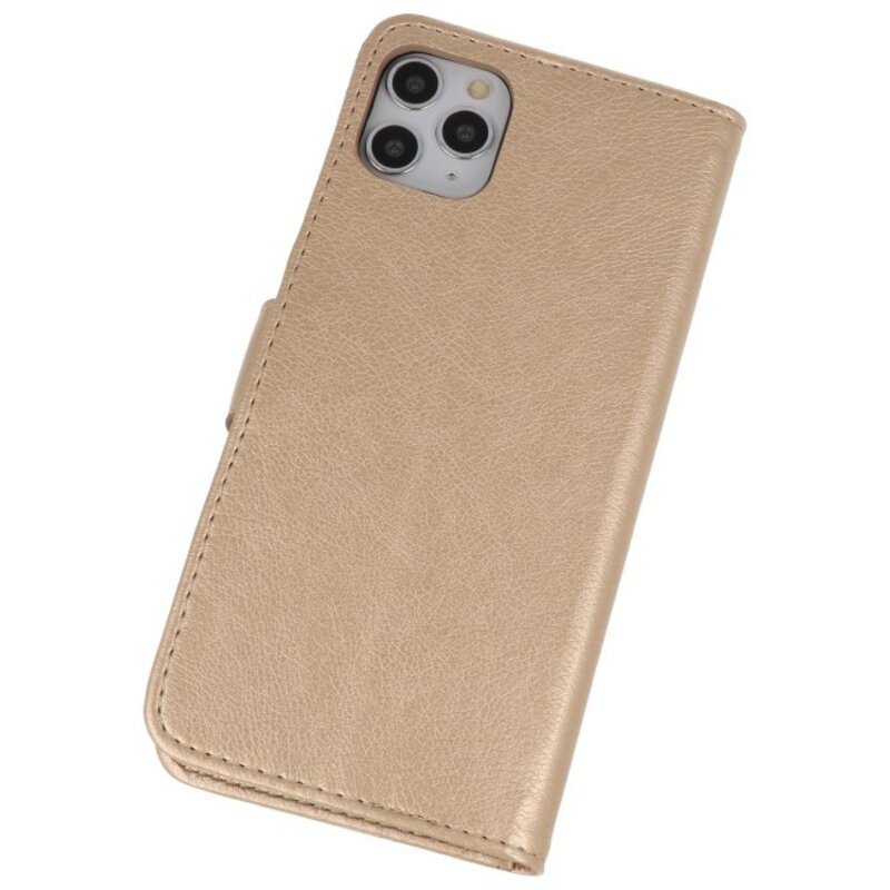 Bookstyle Wallet Cases Cover for iPhone 11 Pro Gold