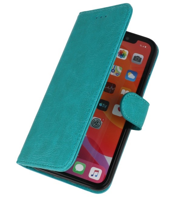 Bookstyle Wallet Cases Hoes voor iPhone 11 Pro Groen